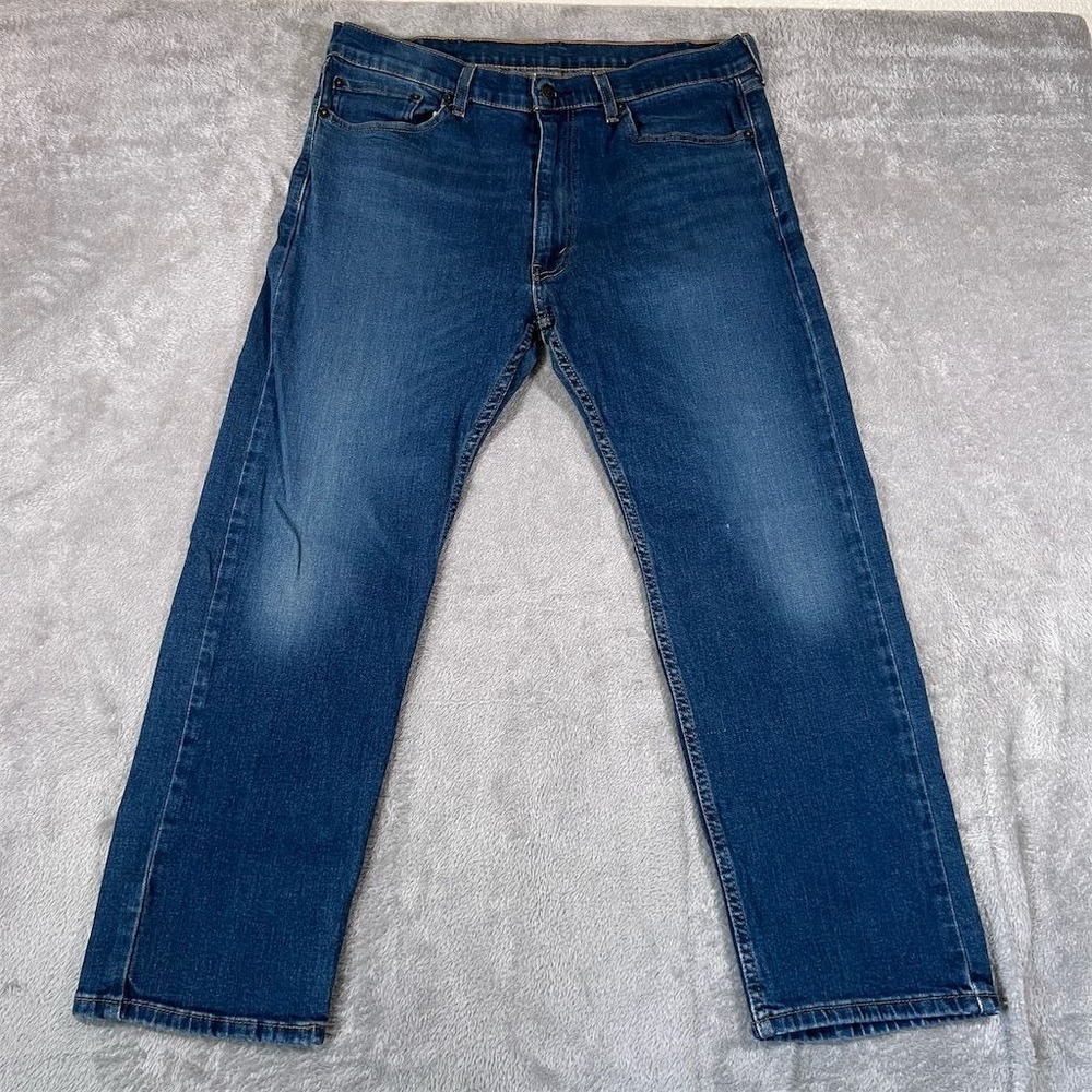 Levi's Jeans W38 L29 Blue Men's 505 Medium Wash Straight Leg Denim